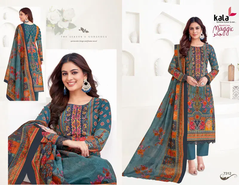 Kala Maggic Vol 22 Karachi Cotton Dress Material Collection